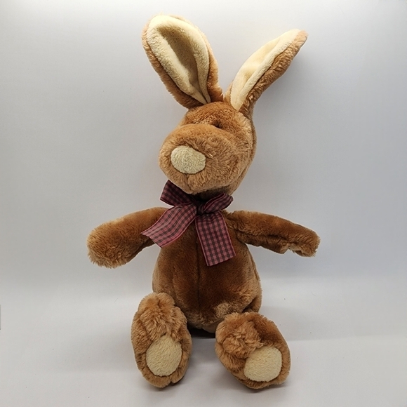 GUND Vintage Clover the Brown Bunny rabbit long snoopy face plush stuffed animal - Picture 1 of 14